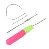 5pcs Latch Hook Set Plastic Bent Latch Hooks Crochet Needle Latch Hook Knitting Tool for Braid Hair