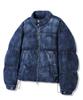 Trillion Denim Washed Biker Padded Jacket_Middle Blue