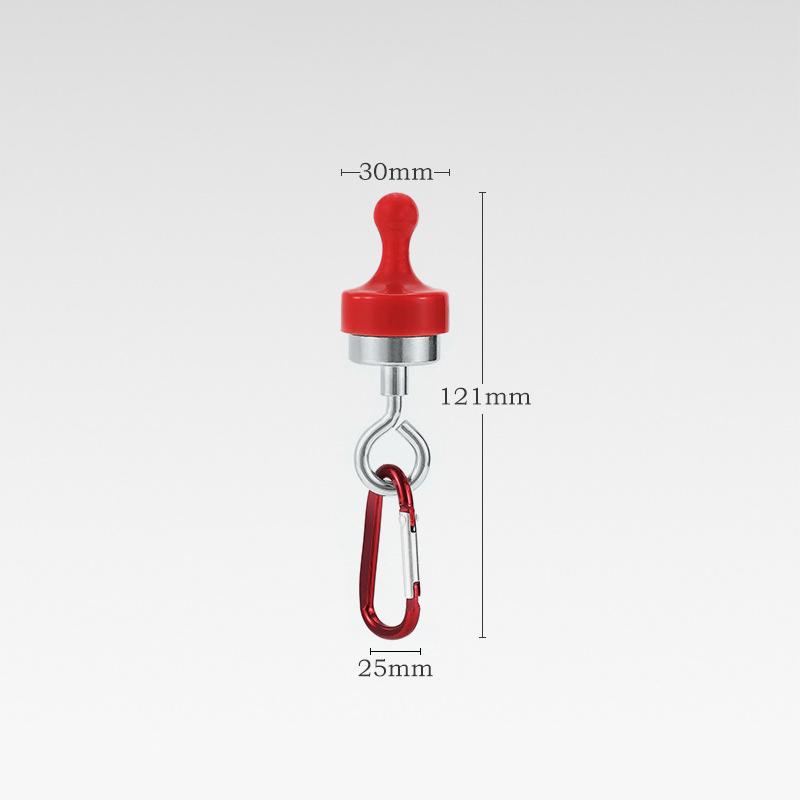 Portable Outdoor Magnetic Hook, Accessory with Hanging Buckle for Camping Lights, Tent, Awning, Carabiner, Etc.