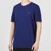 Under Armour Logo Solid Color Training Running Fitness Casual Crew Neck Short Sleeve T-Shirt Men Tops Navy-Blue 1376781-468