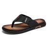 Infradito estive nuove casual leggere con suola spessa resistenti all'usura con faccia in pelle da spiaggia a pinza