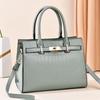 New Stone Pattern Solid Color Simple Large Capacity Setting Single Shoulder Oblique Span High Texture Women's Bag Women's Bag