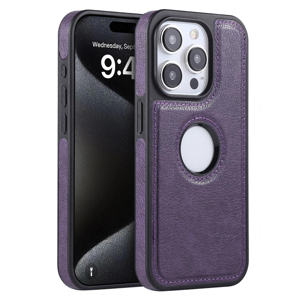 Розкішний бізнес-чохол зі шкіри PU та коров'ячої шкіри для iPhone 17 17Air 11 12 13 14 15 16 Pro Max Plus Отвір для логотипу Ударостійка захисна кришка