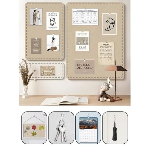 Pack of 50 Pin Hooks, 1kg Weight Capacity, Thumbtack-Shaped, Inconspicuous Holes, Wall Hooks for DIY, Small Item Hanging, Drywall, Plywood, and Wood,