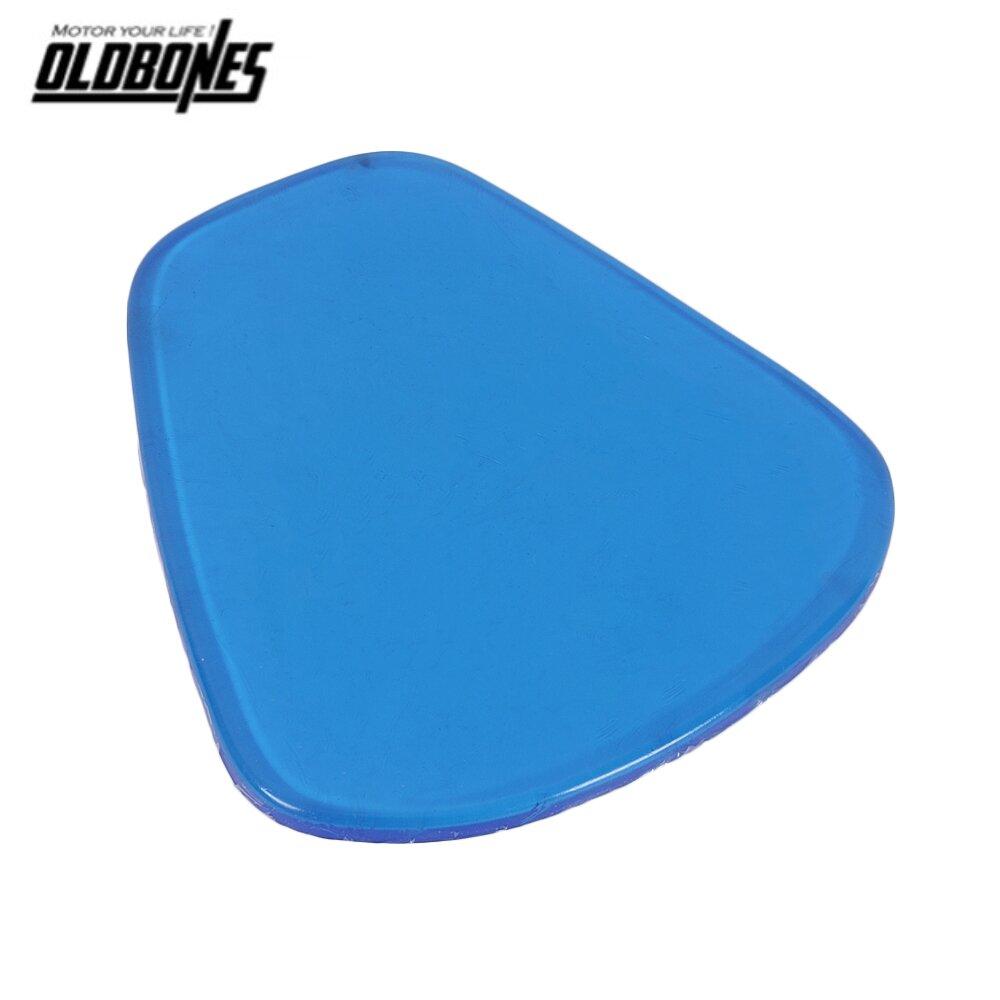 

Motorcycle Accessories Gel Seat Cushion Flexible 27*25.5*1CM Soft Comfortable Shock Absorption Blue Slim Body Shape Adhesive 1 pc