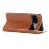 Genuine Leather Phone Cover For Google Pixel 7a,Crazy Horse Texture Magnetic Anti-drop Phone Case with Stand Wallet