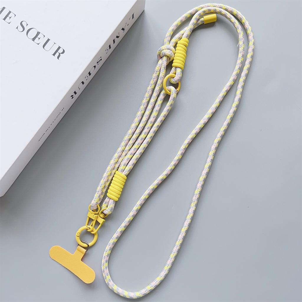 1Pc Fashion Dual Use Adjustable Length Phone Hanging Rope Wrist Rope Diagonal Crossing Rope Neckband Lanyard
