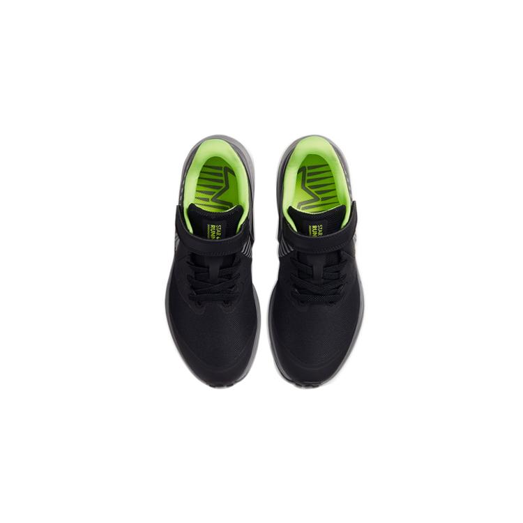 Nike Star Runner 2 HZ Low top Running Shoes Black Gray Children Aged 3 7 Years Old CK1192-001