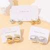 Accessories European and American Simple Creative Personalized Fashion Stud Earrings Alloy Light Luxury High-end Ear Bone Clip Set