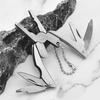 7-in-1 Multifunctional Turtle Back Pliers Beetle Turtle Folding Pliers Multifunctional Mini Lightweight Portable for Keychain