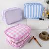 Large Ruffle Pouch Bag Multifunction Ruffle Cosmetic Bag  Toiletry Organizer