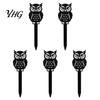 Witch Hat Flower Pot Decor 5Pcs Halloween Planter Stakes, Acrylic Garden Sign for Outdoor Yard Lawn Backyard, Indoor Potted Plant Accessories