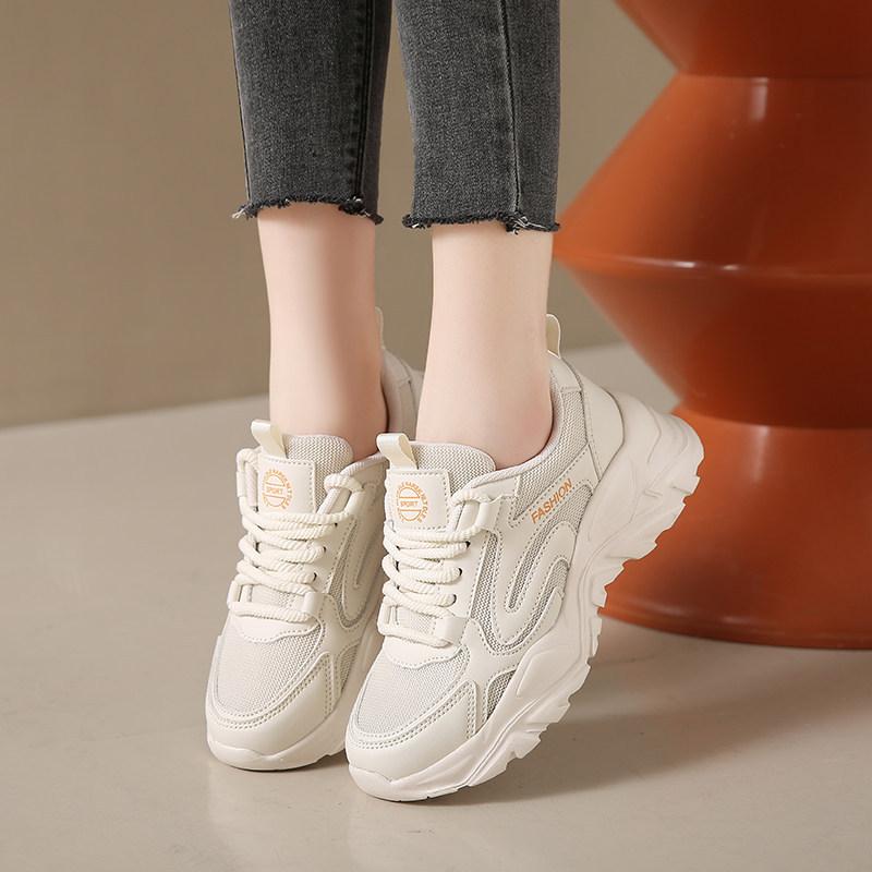 Mesh breathable sneakers new autumn shoes soft-soled casual shoes lightweight large size shoes