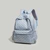 Schoolbag1011 New Striped Love Polka Dots Large Capacity Simple Girls Student School Bag Lightweight Travel Backpack