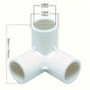 10-Piece 3-Way 1/2 Inch PVC Fitting Water Pipe Accessories for Building Heavy-Duty PVC Furniture Bend Head Accessories