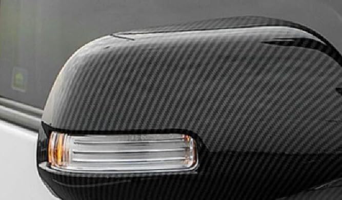 FUKUARE Door Mirror Covers Carbon for Vellfire Noah Estima and Sienta (Black Fiber) Alphard, (20 Series), Voxy, (70 Series), (50 Series), (80 Series)