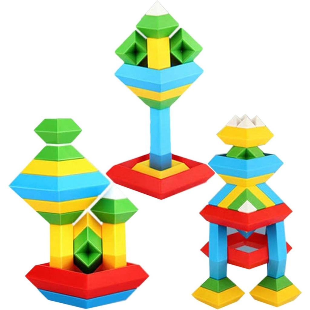 30 45 Pieces 60 15 Pyramid Building Block Blocks Toys 3d Educational Toy Stacking Blocks Creative Montessori Toy For Children Aged 1 2 3 4 5 Years