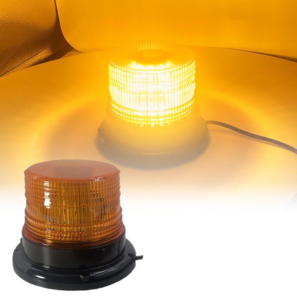 Magnetic Mount LED Car Warning Light 12V Top Burst Flashing Light LED Strobe Light  Trucks