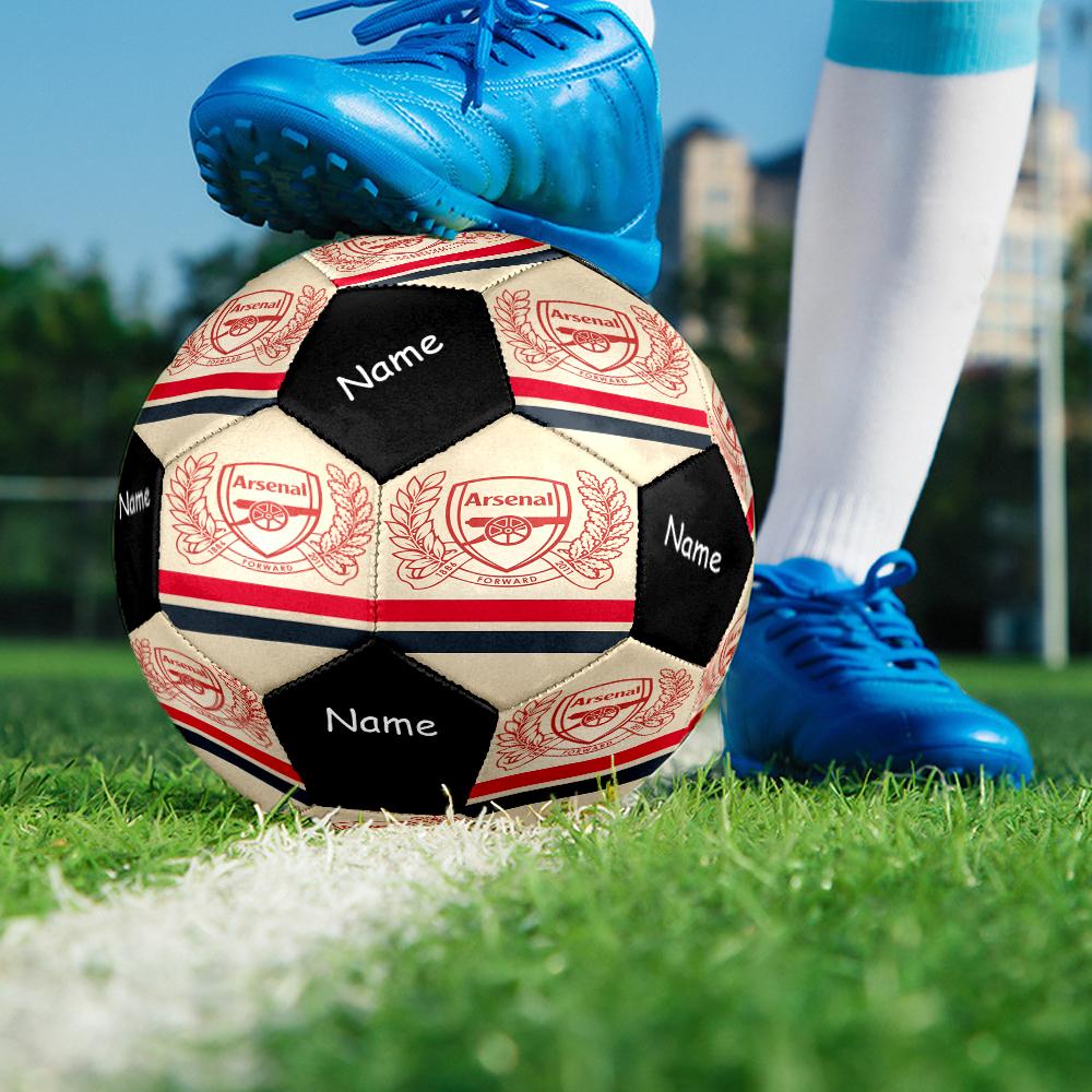 Custom Name Arsenal Football Club Theme Size 5 Soccer Ball, Suitable for Both Indoor and Outdoor Matches, a Gift Suitable for Everyone.