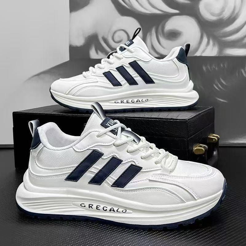 

Casual men s shoes spring new trend versatile sports shoes men s thick sole feeling work running shoes trendy shoes men 44