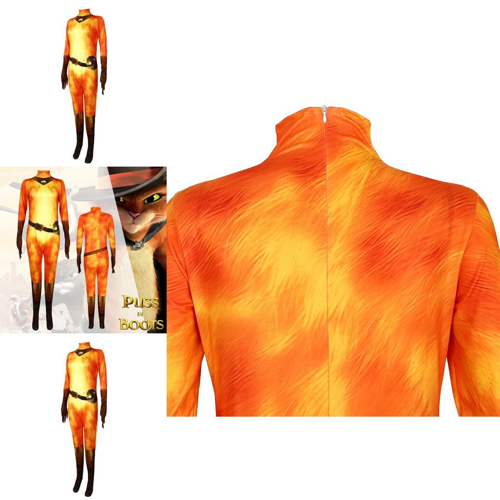 Kostým Kocour v botách pro Halloween cosplay na halloweenskou párty s polyesterovou látkou pro teenagery a dospělé