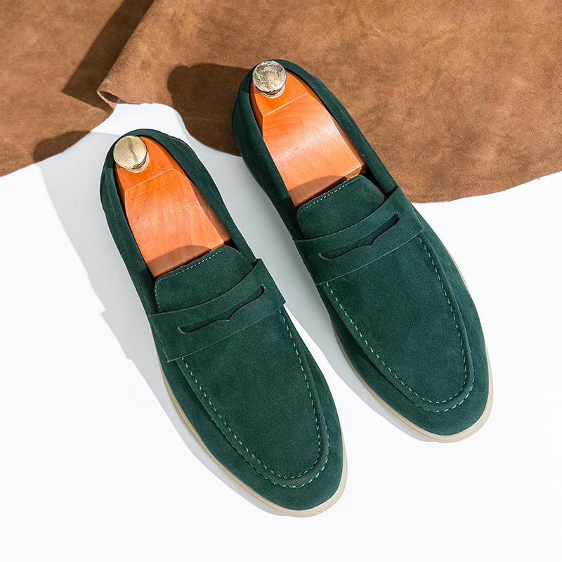 Fashion Men Shoes New Men Slip-On Casual Shoes Suede Fashion Loafer Shoe Men Casual Business Shoe Fashion Soft Sole Social Shoe 2024 New