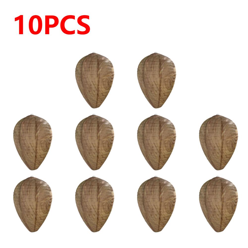 1-10PCS Hanging Wasp Nest Decoy Outdoor Waterproof Fake Wasp Nest Decoy Nest Decoy Hornets Plastic Insects Paper Drive Beehive