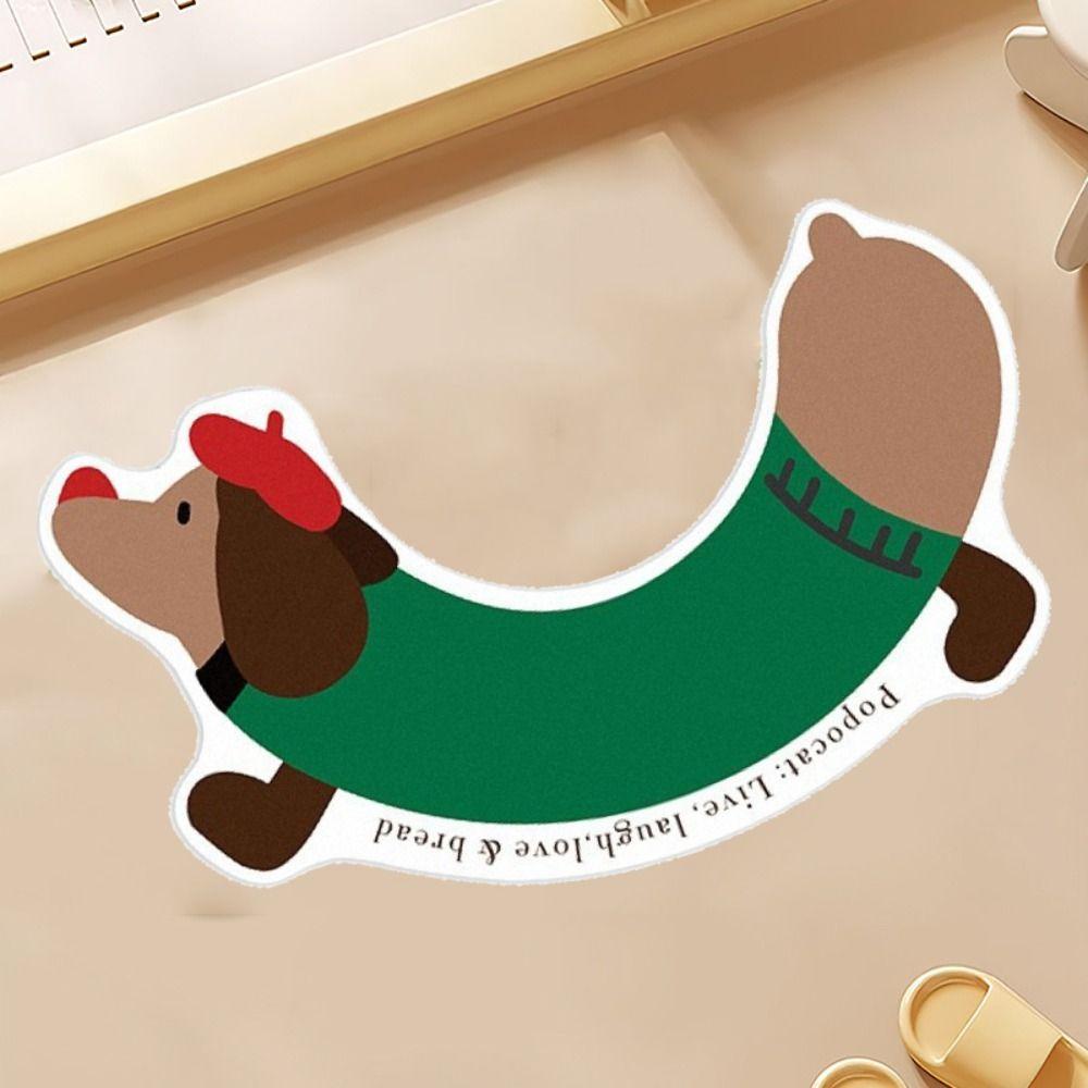 Polyester Water Absorption Floor Mat Quick Dry Shower Rug Toilet Mats Bathroom Rug  Kitchen