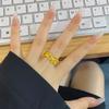 New in rings Ginkgo Petal for women Ancient Gold Craftsm Exquisite Glossy Small leaf Exquisite rings for women Party