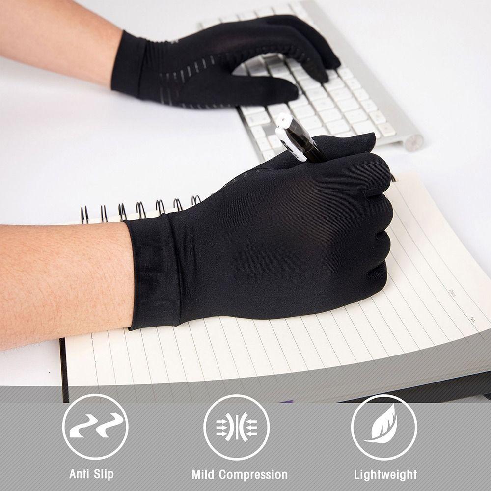 Guanti Neri Sportivi da Esterno Autunno Inverno Guanti Touch Screen Regalo Guanti in Fibra di Rame Donna Uomo