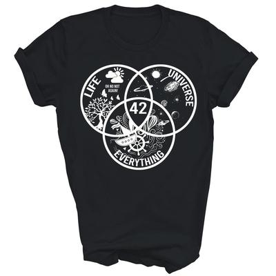 Number 42 Answer To Life Universe Everything Science Unisex Shirt Gift