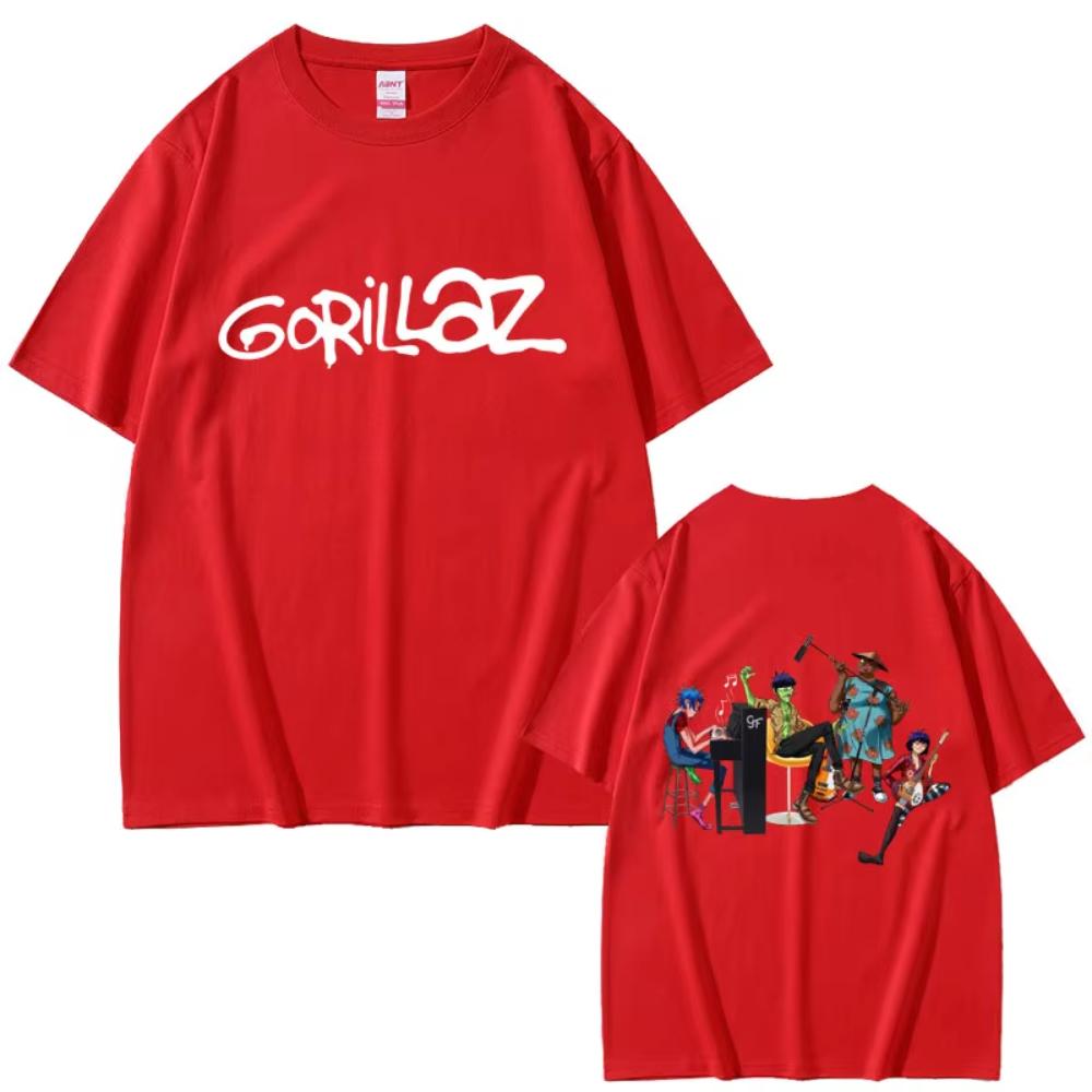 

Rock Band Gorillaz T-shirt Male Vintage Oversized Streetwear Men Women Hip Hop Gothic Retro T Shirts Men s Casual Cotton Ttshirt 3XL