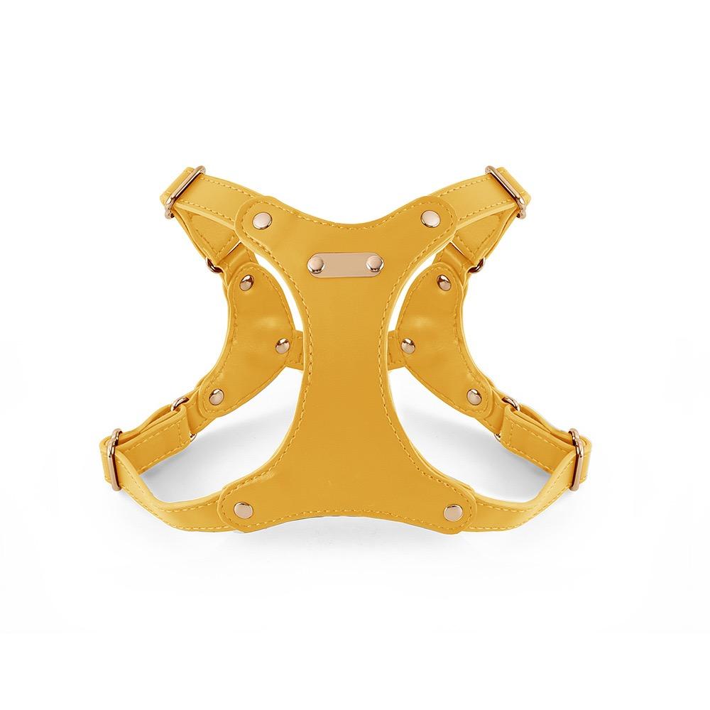 Hot Popular High Quality Adjustable Soft Leather Dog Harness Vesr Dog Leash Collar For Pets Supply