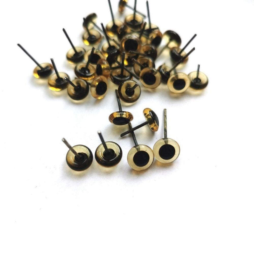 100PCS Creative 3-12mm Dolls Glass Eyes Glass Toys Accessories Doll Eyes DIY Needle Felting Doll Safety Eye Cartoon Dolls