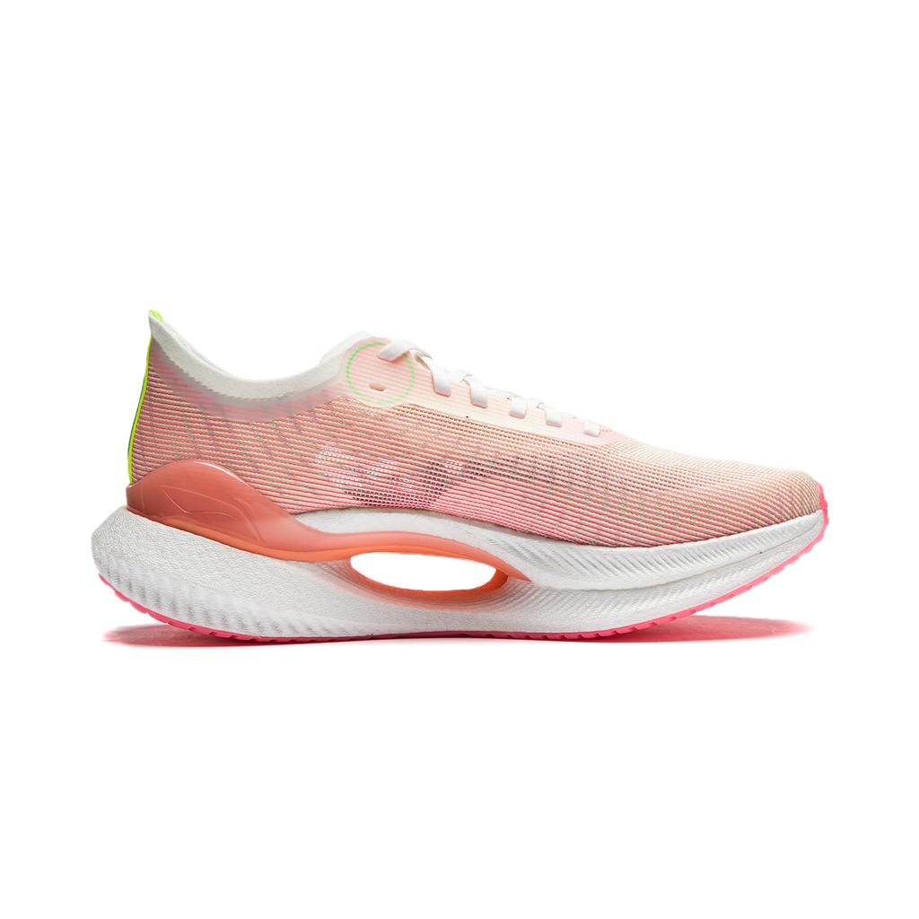Li Ning Absolute Shadow 2 Essential Dual Cushioning Stability Support Low Top Casual Running Shoes Women sneaker Off-White Pink ARRU004-10