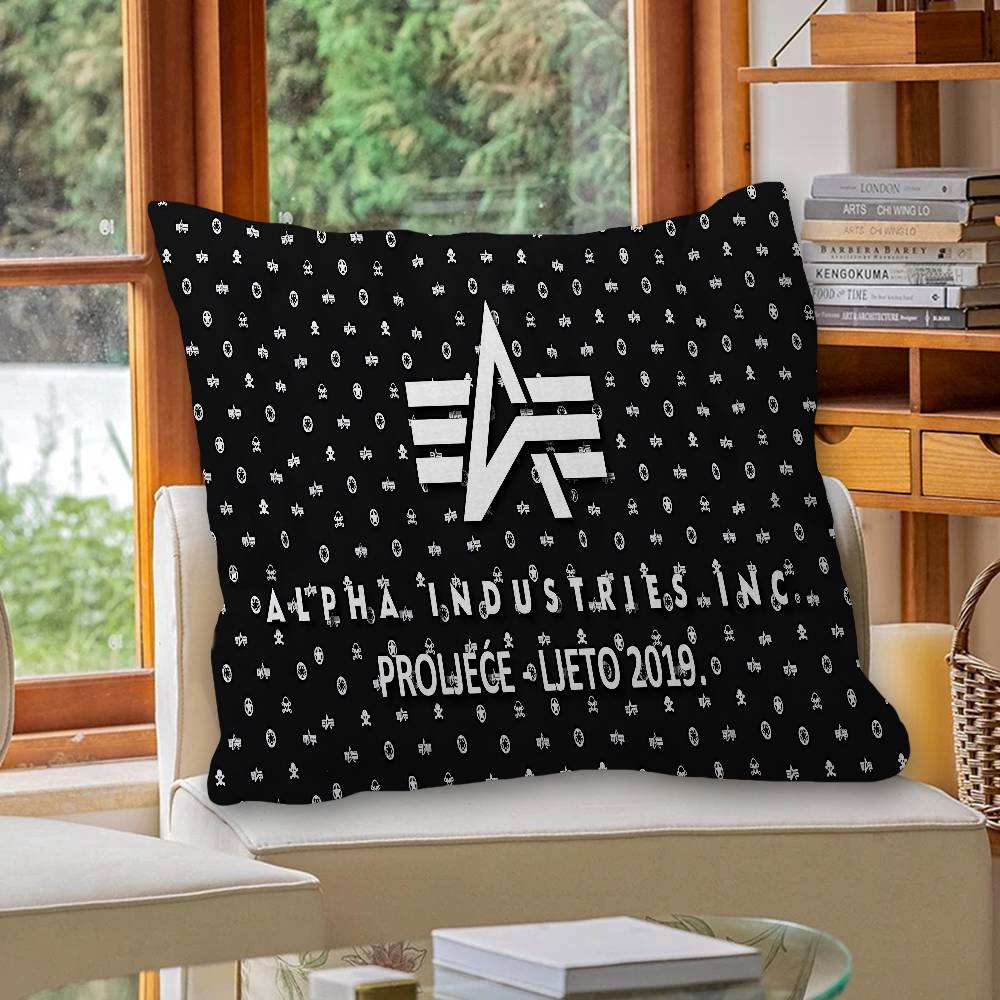 A-Alpha La I-Industries Logo Cushion Cover Car Throw Pillow Case For Sofa Car Christmas Gift 40X40Cm 45X45Cm