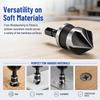 3pcs 1/4 Inch Hex Shank Countersink Bore Set 5 Flute Countersink Bits  Woodworking