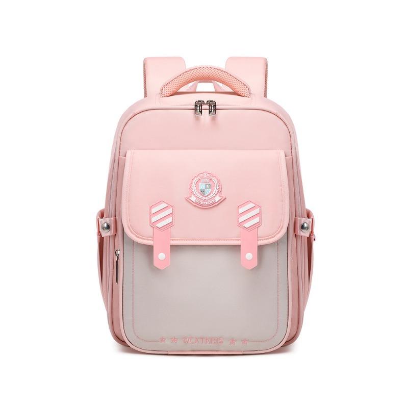 Neue Schultasche für Kinder mit Gewichtsreduzierung und Rückenschutz Grundschulrucksack Ultraleicht Grundschulkinder Mädchen und Jungen white