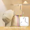 3/5 Pcs Versatile Round Hook, Circle Ring Hat Hanger, Load 3kg,Space Saving,Ideal for Hats Ties Scarves & Bags Storage Accessory