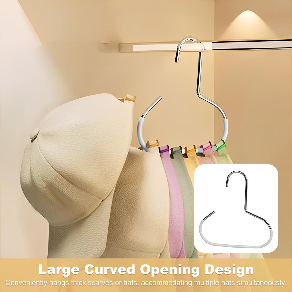 3/5 Pcs Versatile Round Hook, Circle Ring Hat Hanger, Load 3kg,Space Saving,Ideal for Hats Ties Scarves & Bags Storage Accessory
