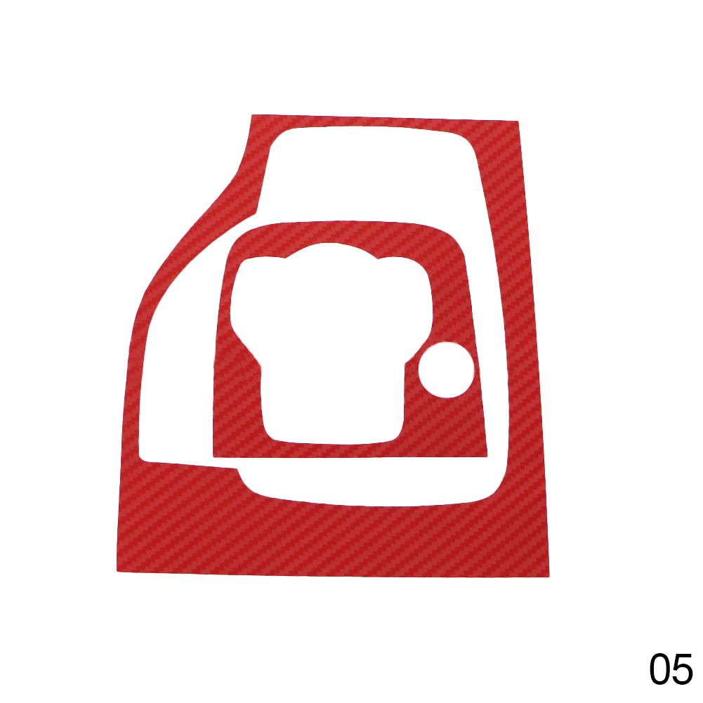 Gear Head Shift Knob Panel Cover Sticker Car Interior Carbon Fiber Trim Stickers Fit For Mazda 3 Axela 2014 2015 - 2019 AT