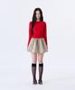 Kisyoleu Shirred Mini Skirt_Beige Check