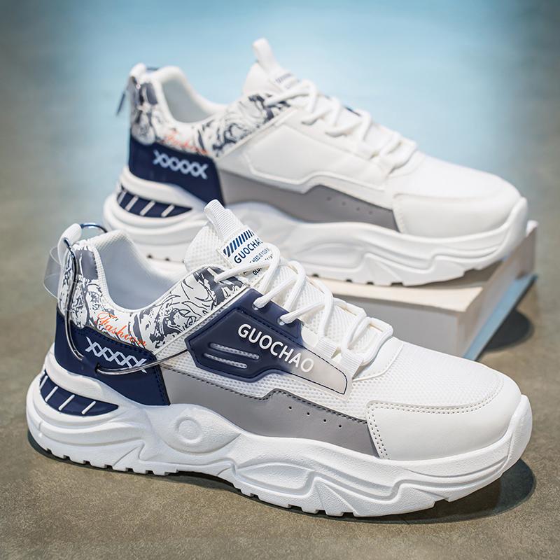 Summer 2025 New Men's Shoes, Lightweight Soft-soled Casual Dad Shoes, Breathable Sports Running Shoes Teenagers