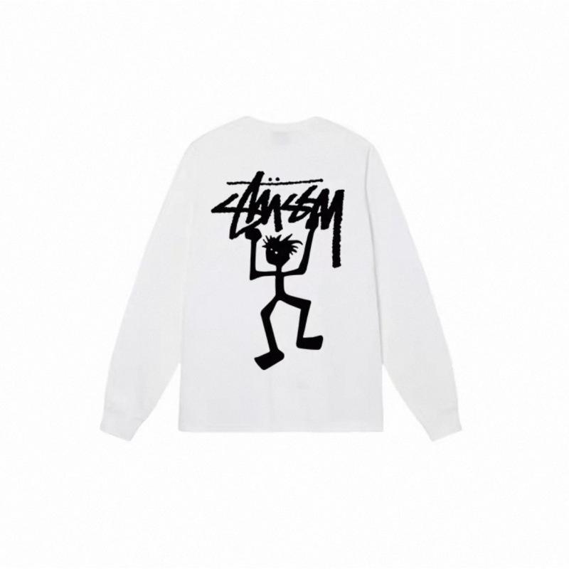 Sudadera Unisex con Estampado Stusy de Algodón Puro con Cuello Redondo - Estilo Moderno, Holgado y Casual