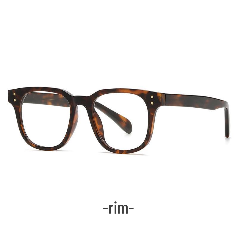 

Трендовые женские очки с защитой от синего света - Вдохновленные Xiaohongshu, Цвет холодного чая, Простая оправа для миопии