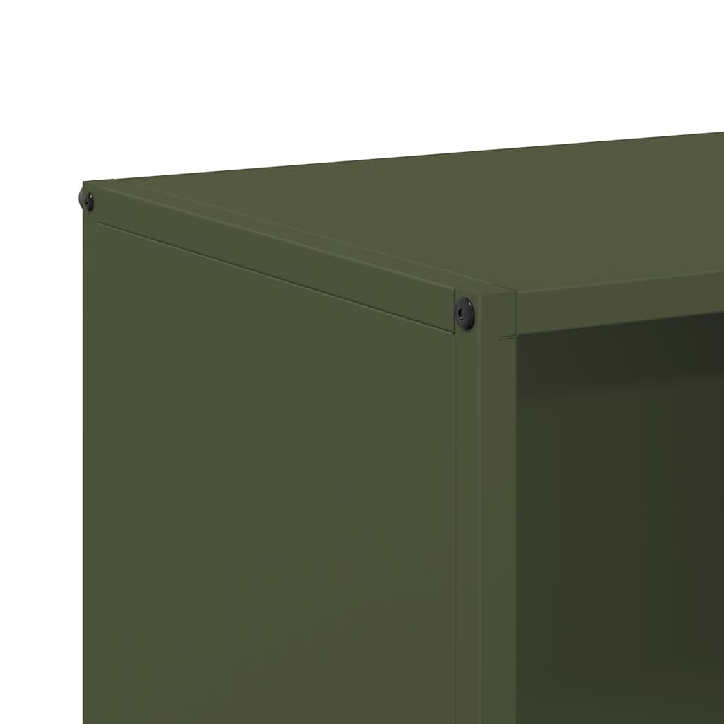 Firewood Rack Olive Green 40 x 30 x 75 cm Cold Rolled Steel