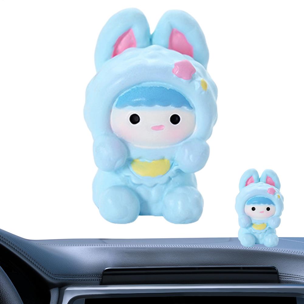 Car Ornaments for Dashboard Bunny Interior Car Decor Car Dashboard Decor Small Car Interior Decoration Car Decoration Ornament