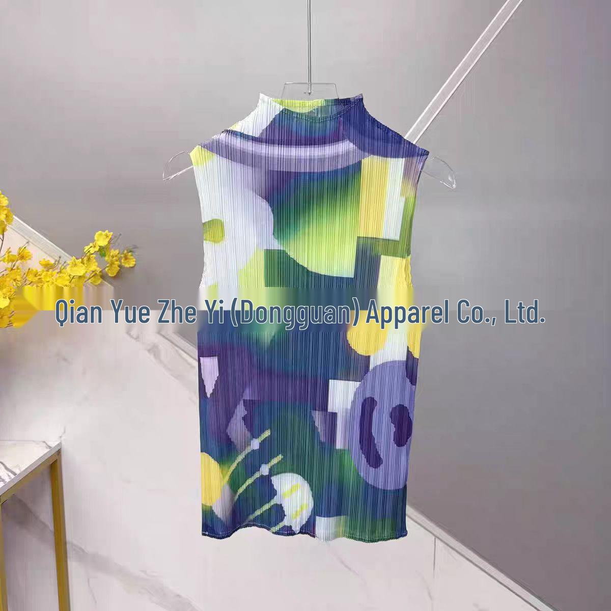 Chic Spring 2026 Dopamine Print Slimming Dress One Size
