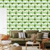 Dinosaurs Wallpaper In Green and Stripes for Living Room and Bedroom 50x1000