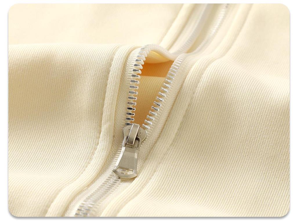 Leichter Cardigan-Hoodie mit doppeltem Reißverschluss für Herren - Vielseitig einfarbig, Trendiger Amerikanischer Stil für Frühling/Herbst, Unisex.